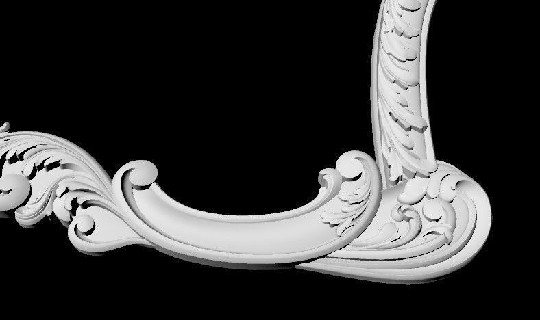 carved mirror 3D model_5