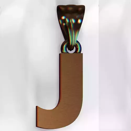 J pendant and earring