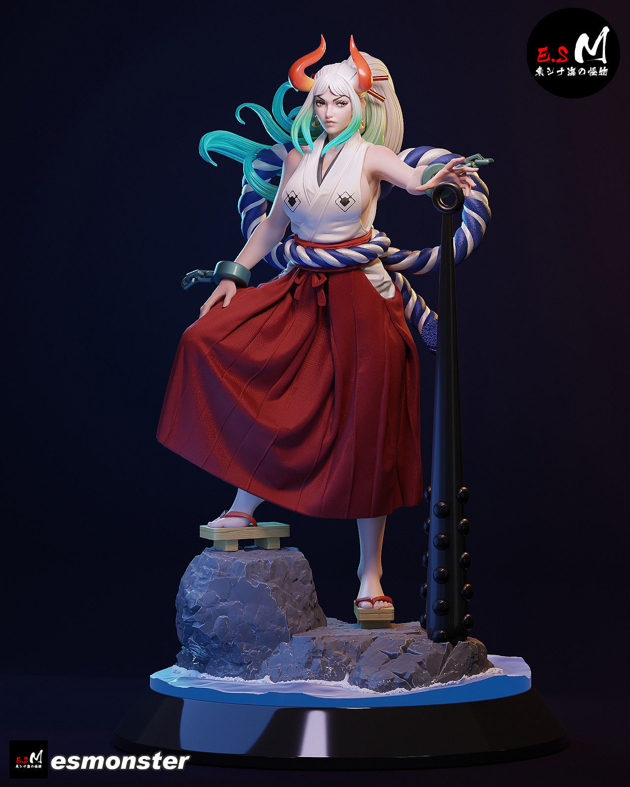 ONE PIECE  YAMATO CHARACTER BY ESM 3D print model_34