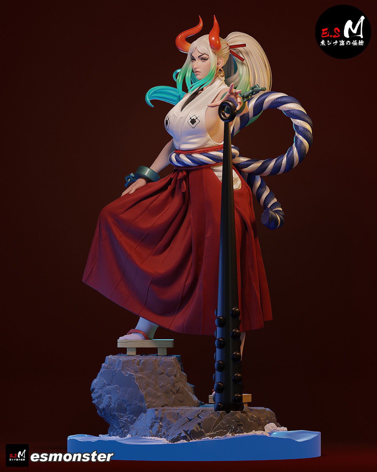 ONE PIECE  YAMATO CHARACTER BY ESM 3D print model_22