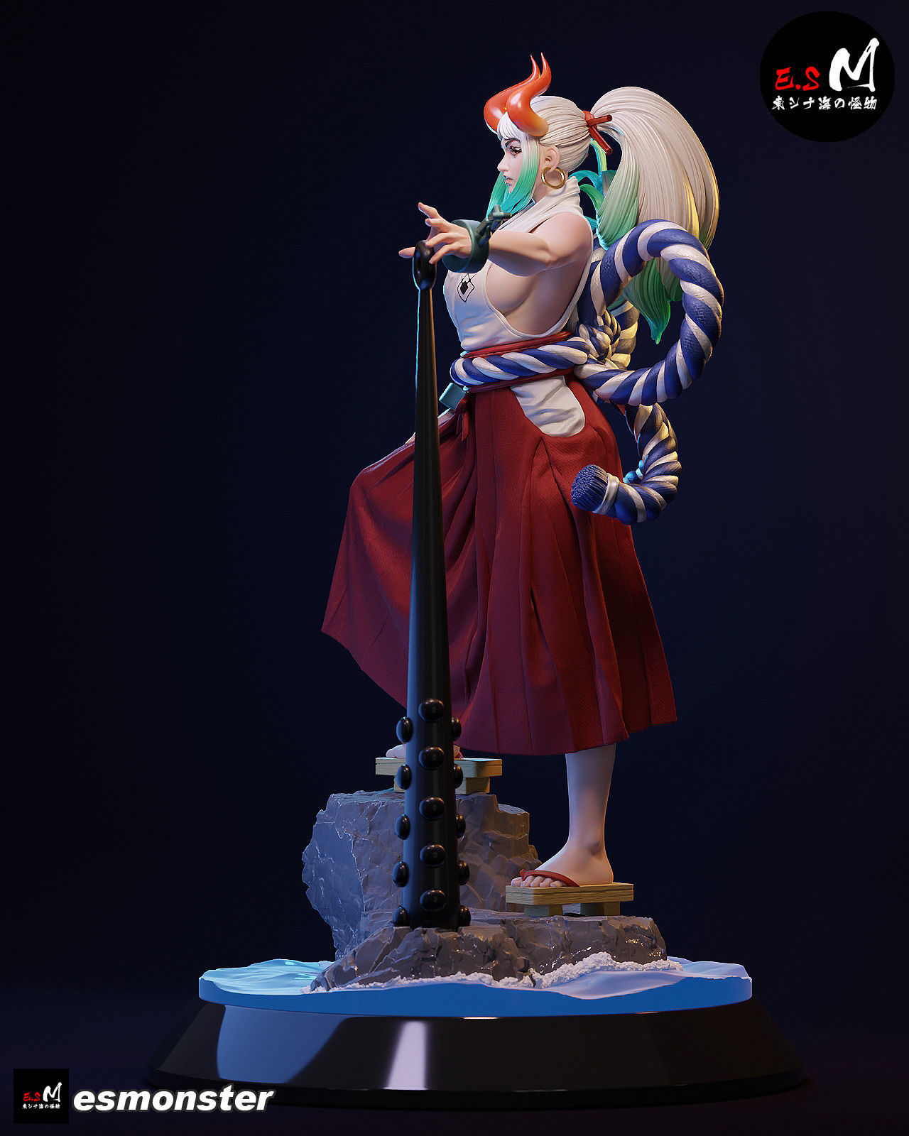 ONE PIECE  YAMATO CHARACTER BY ESM 3D print model_7