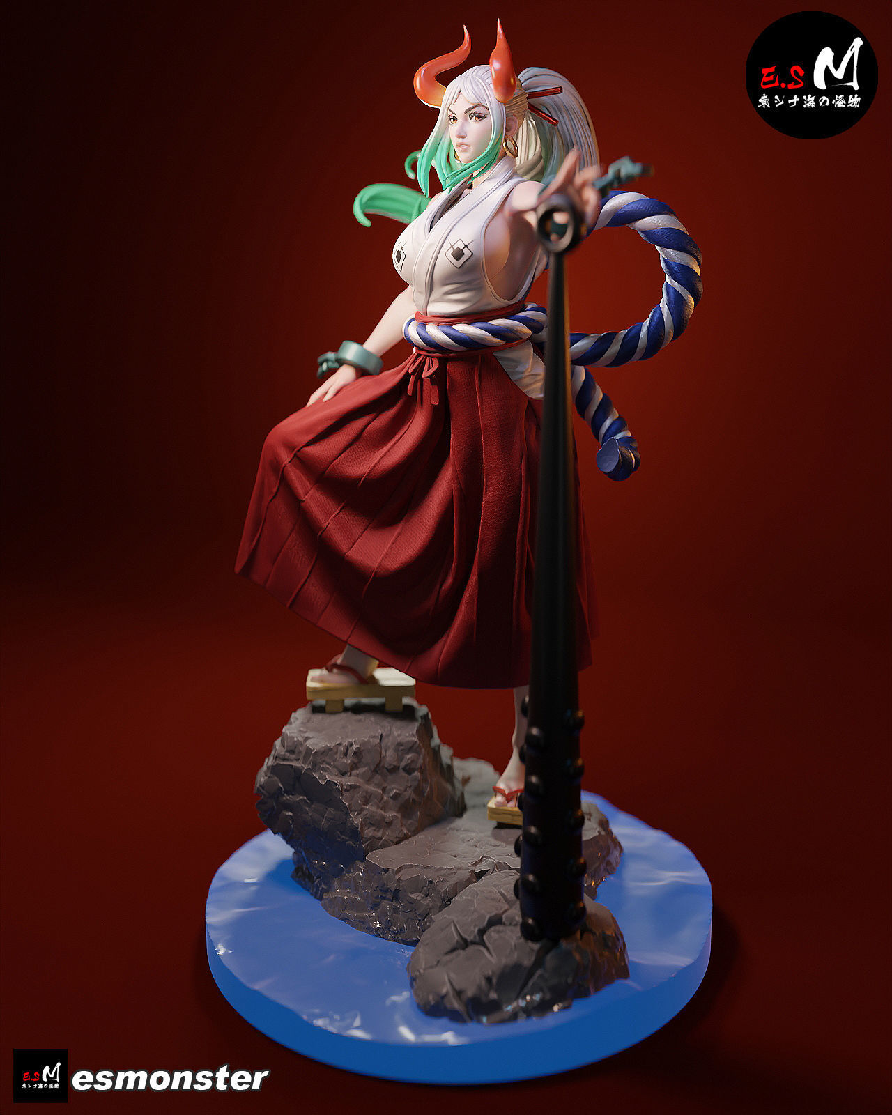 ONE PIECE  YAMATO CHARACTER BY ESM 3D print model_20