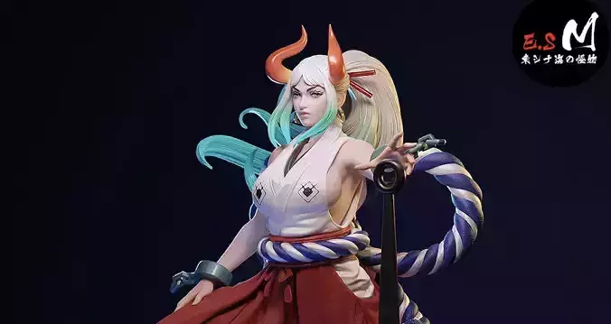 ONE PIECE  YAMATO CHARACTER BY ESM 3D print model