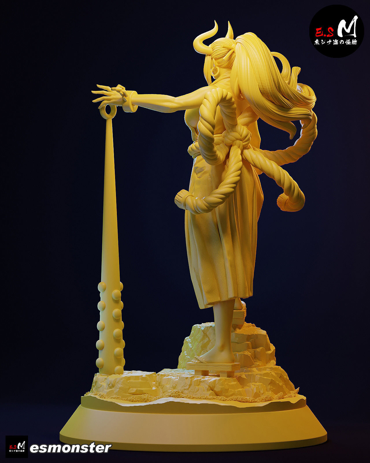 ONE PIECE  YAMATO CHARACTER BY ESM 3D print model_13