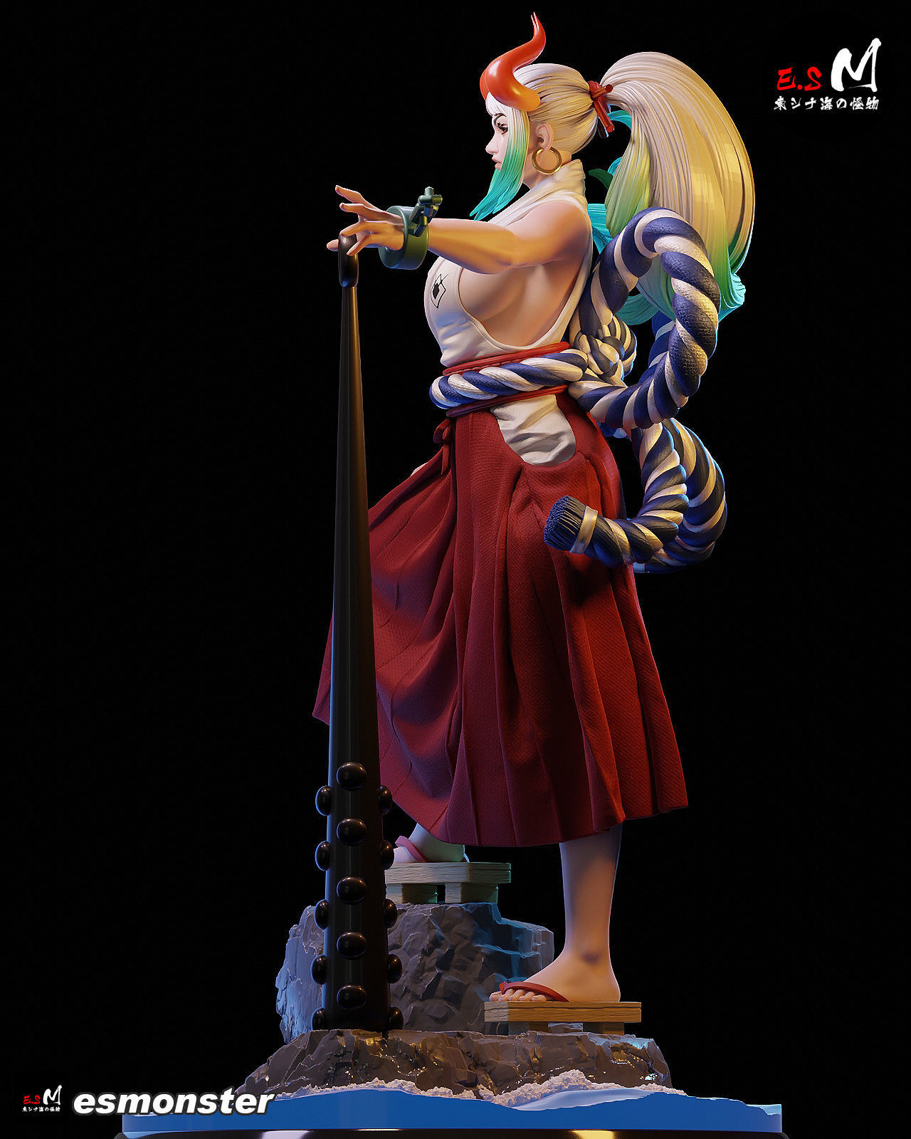 ONE PIECE  YAMATO CHARACTER BY ESM 3D print model_35