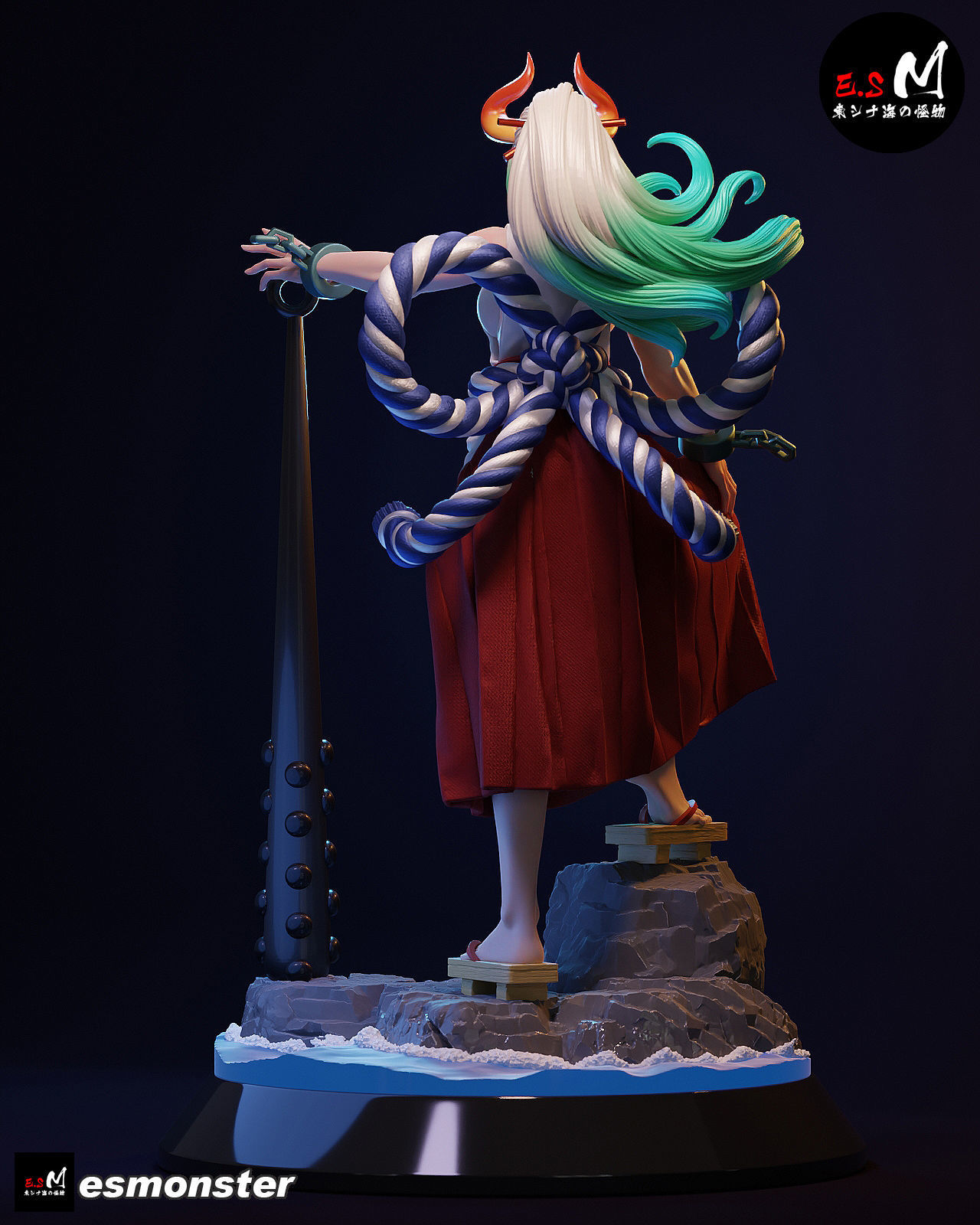 ONE PIECE  YAMATO CHARACTER BY ESM 3D print model_5