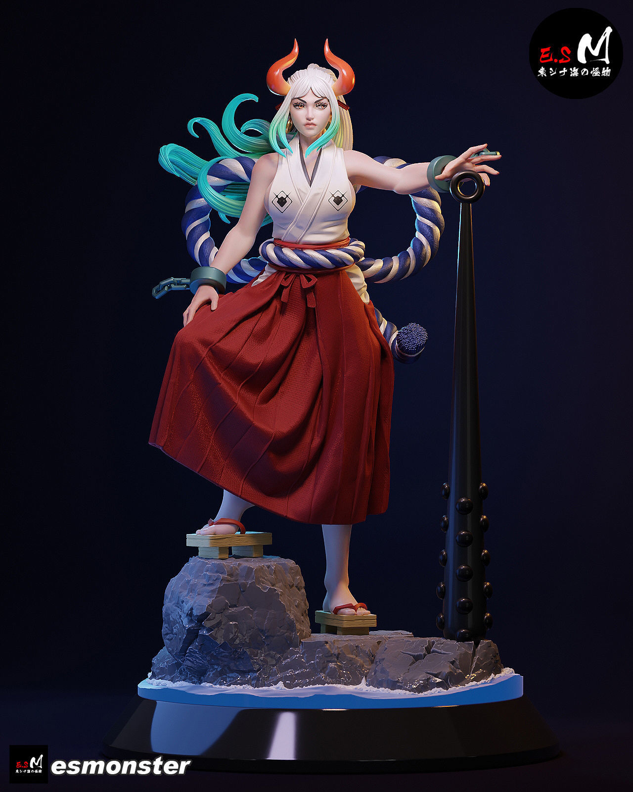 ONE PIECE  YAMATO CHARACTER BY ESM 3D print model_2