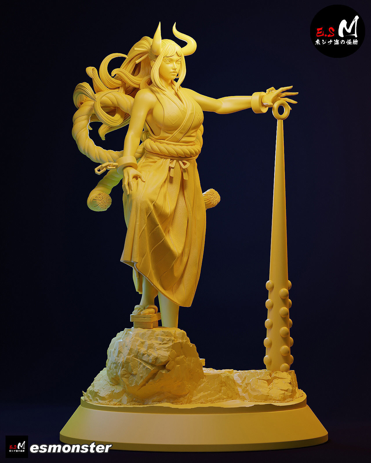 ONE PIECE  YAMATO CHARACTER BY ESM 3D print model_10
