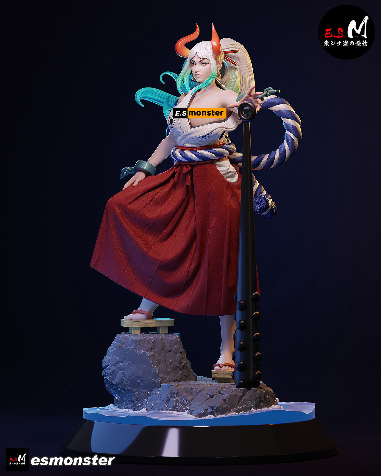 ONE PIECE  YAMATO CHARACTER BY ESM 3D print model_24