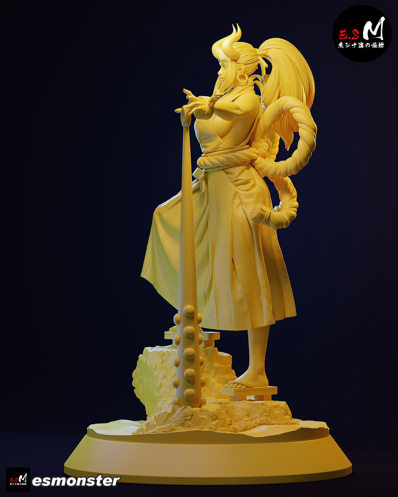 ONE PIECE  YAMATO CHARACTER BY ESM 3D print model_14