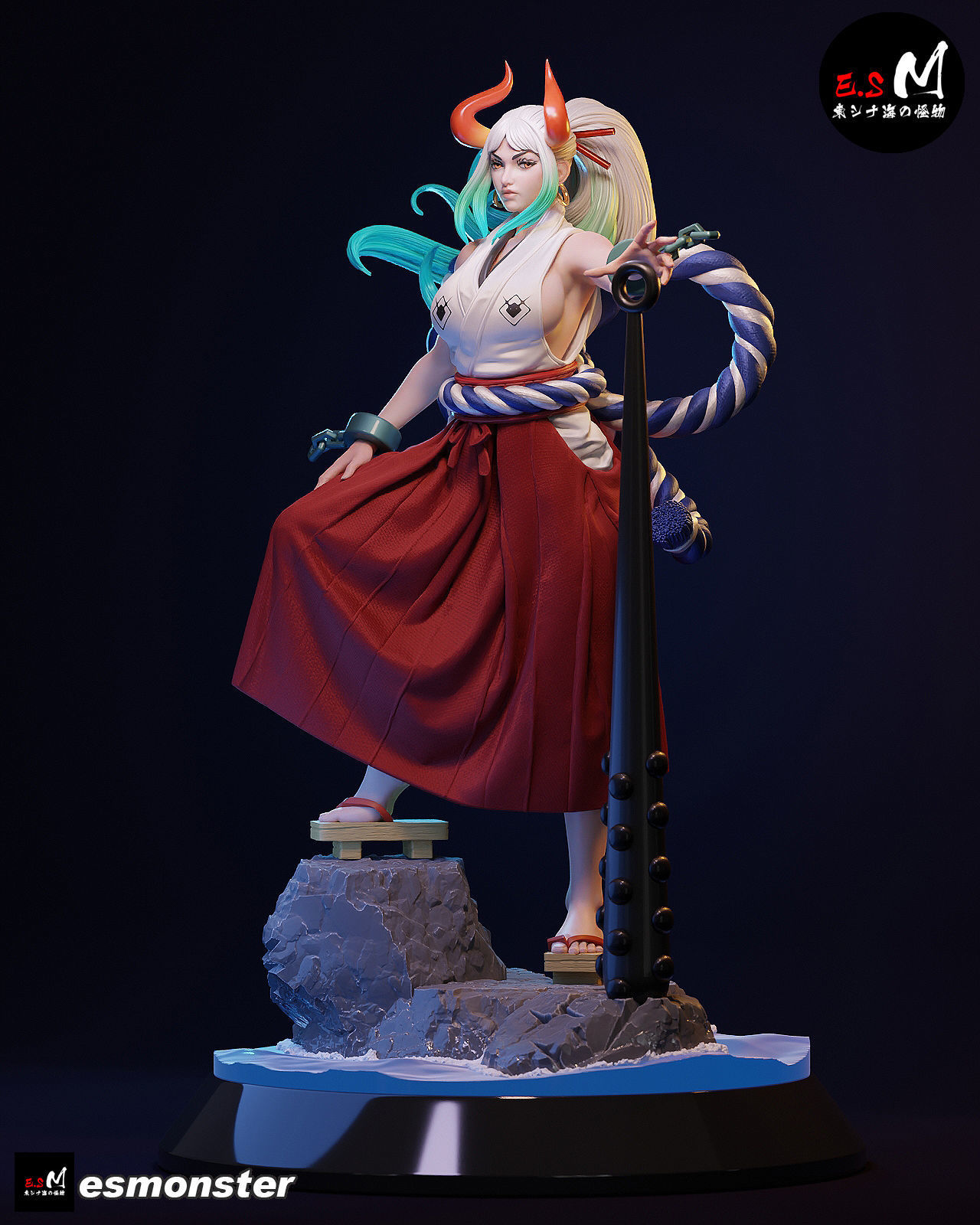 ONE PIECE  YAMATO CHARACTER BY ESM 3D print model_1