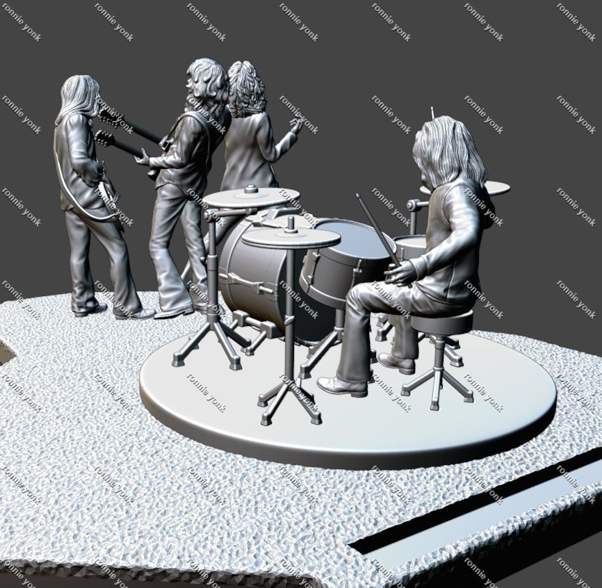 John Bonham - led zeppelin 3dprinting 3D print model_17