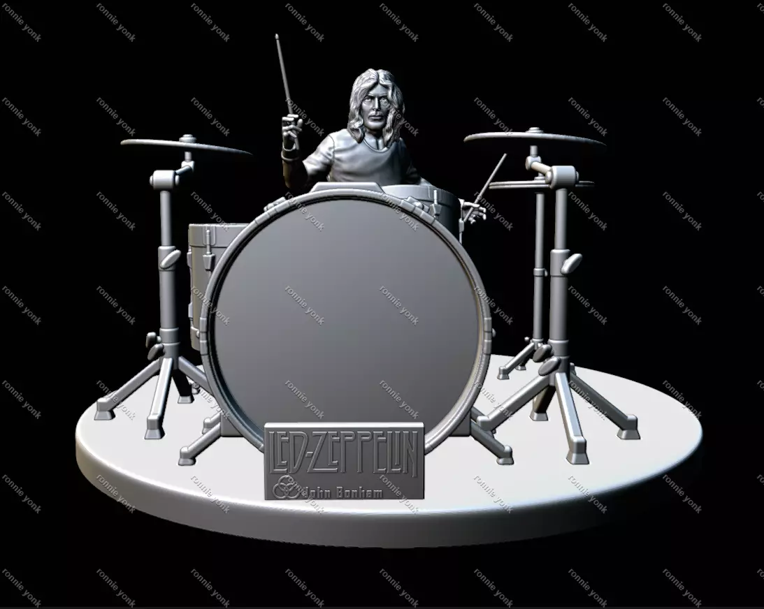John Bonham - led zeppelin 3dprinting 3D print model_0
