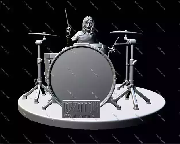 John Bonham - led zeppelin 3dprinting 3D print model
