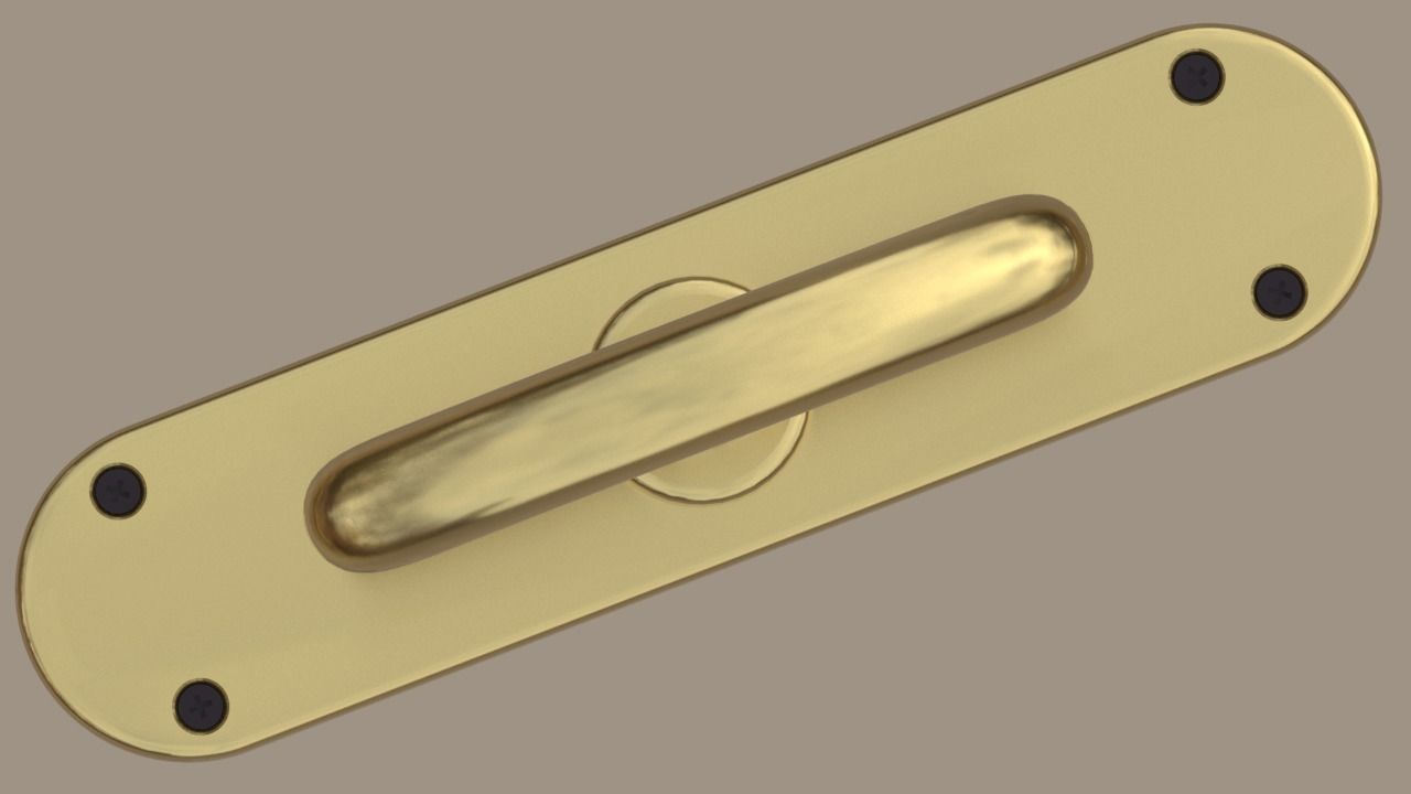 Window frame and furniture handles Also 3d-printable 3D model_6