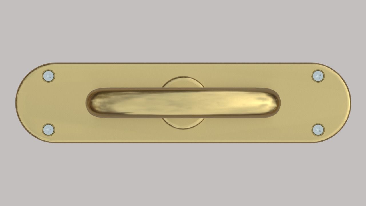 Window frame and furniture handles Also 3d-printable 3D model_8