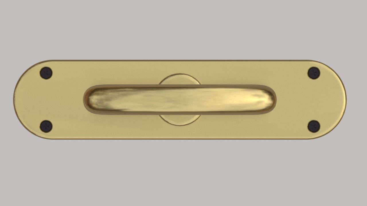 Window frame and furniture handles Also 3d-printable 3D model_7