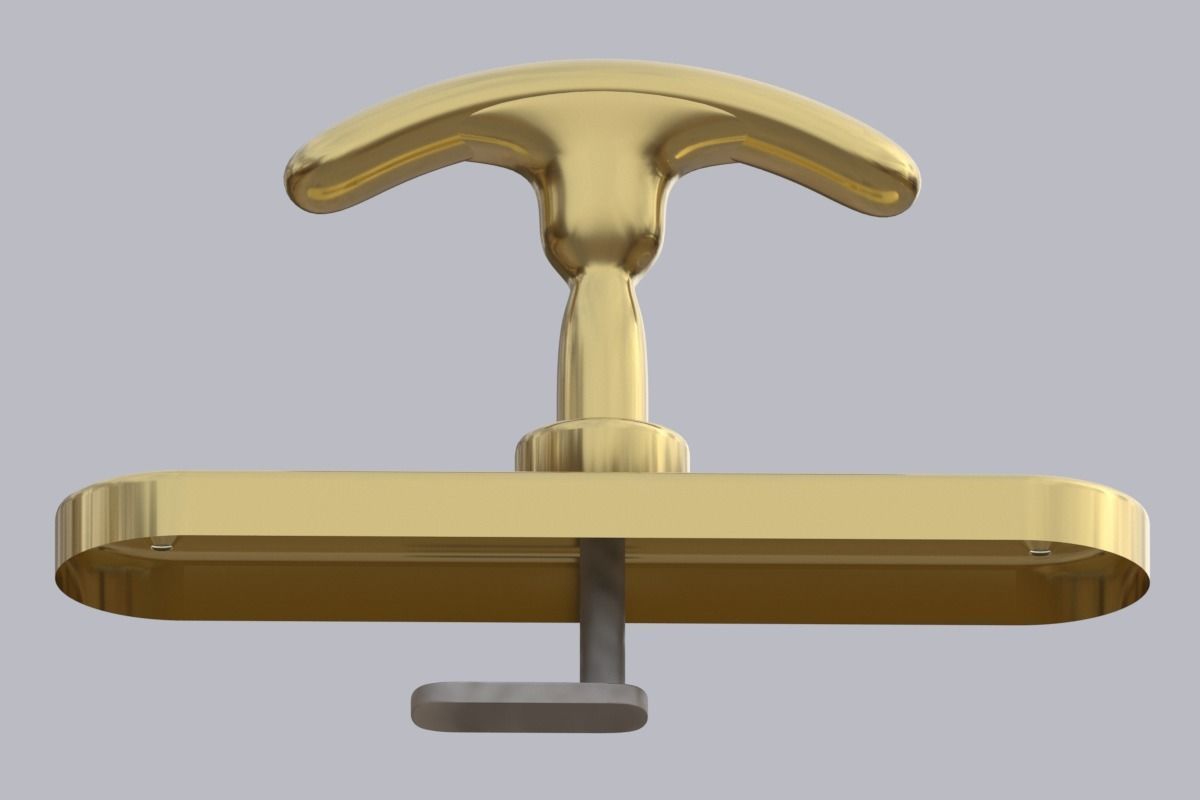 Window frame and furniture handles Also 3d-printable 3D model_2