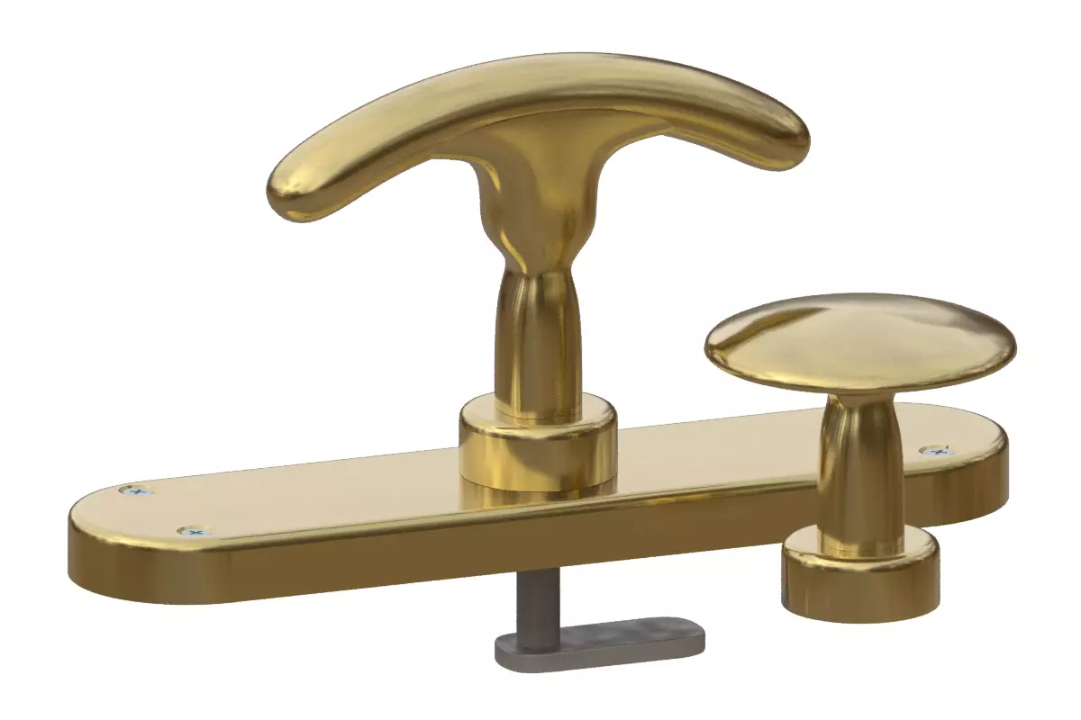 Window frame and furniture handles Also 3d-printable 3D model_0