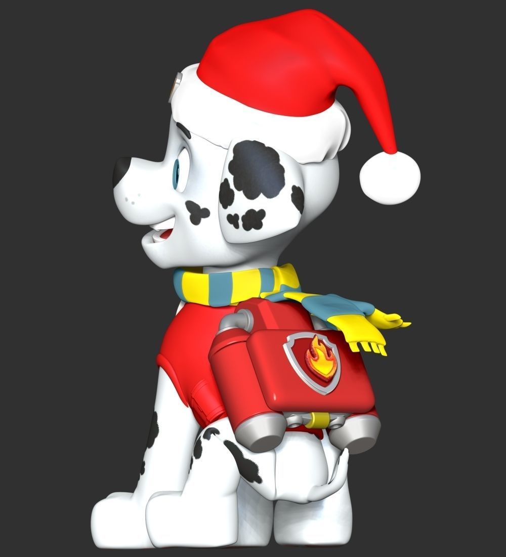 Marshall Christmas - Paw Patrol 3D print model_9