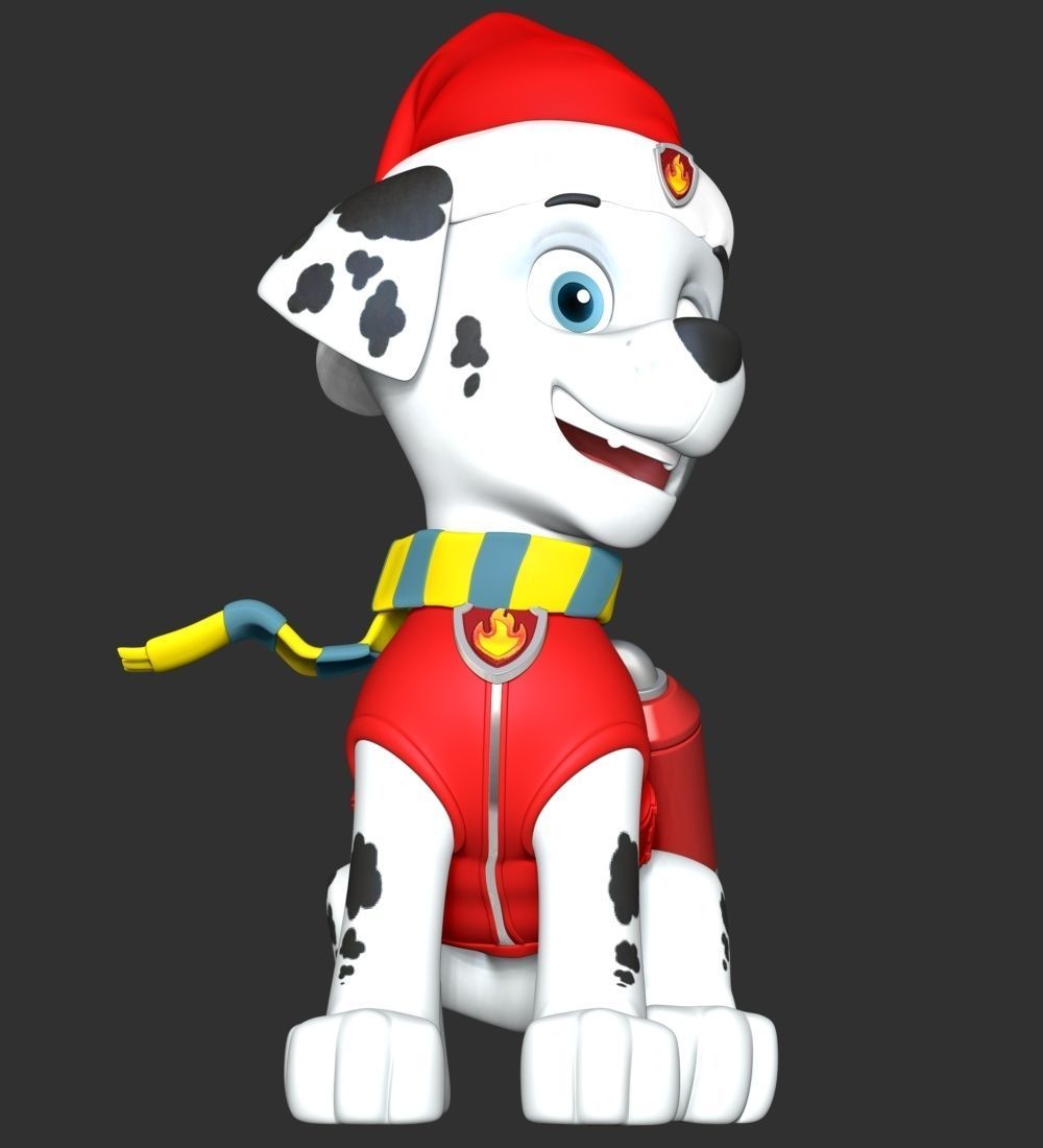 Marshall Christmas - Paw Patrol 3D print model_5