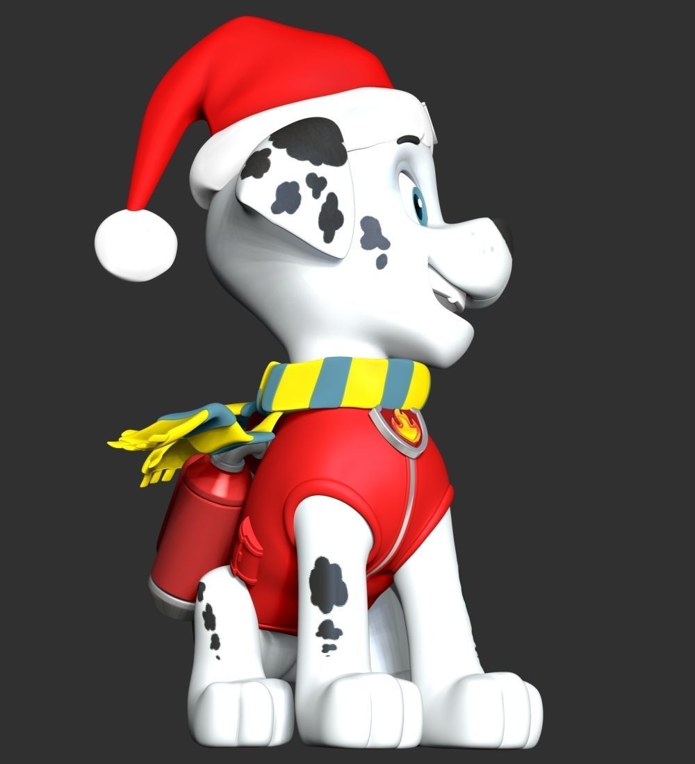 Marshall Christmas - Paw Patrol 3D print model_6