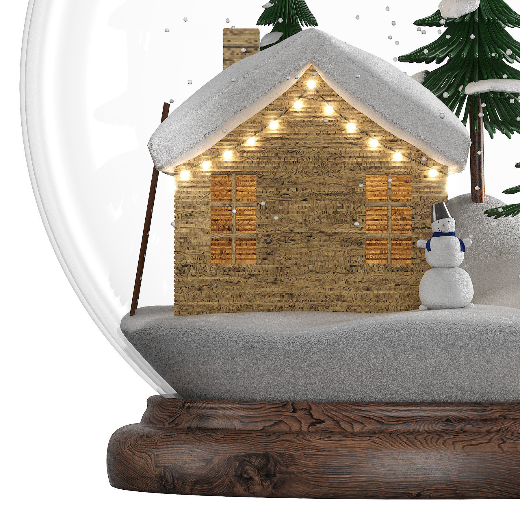 Snow globe 3D model_8