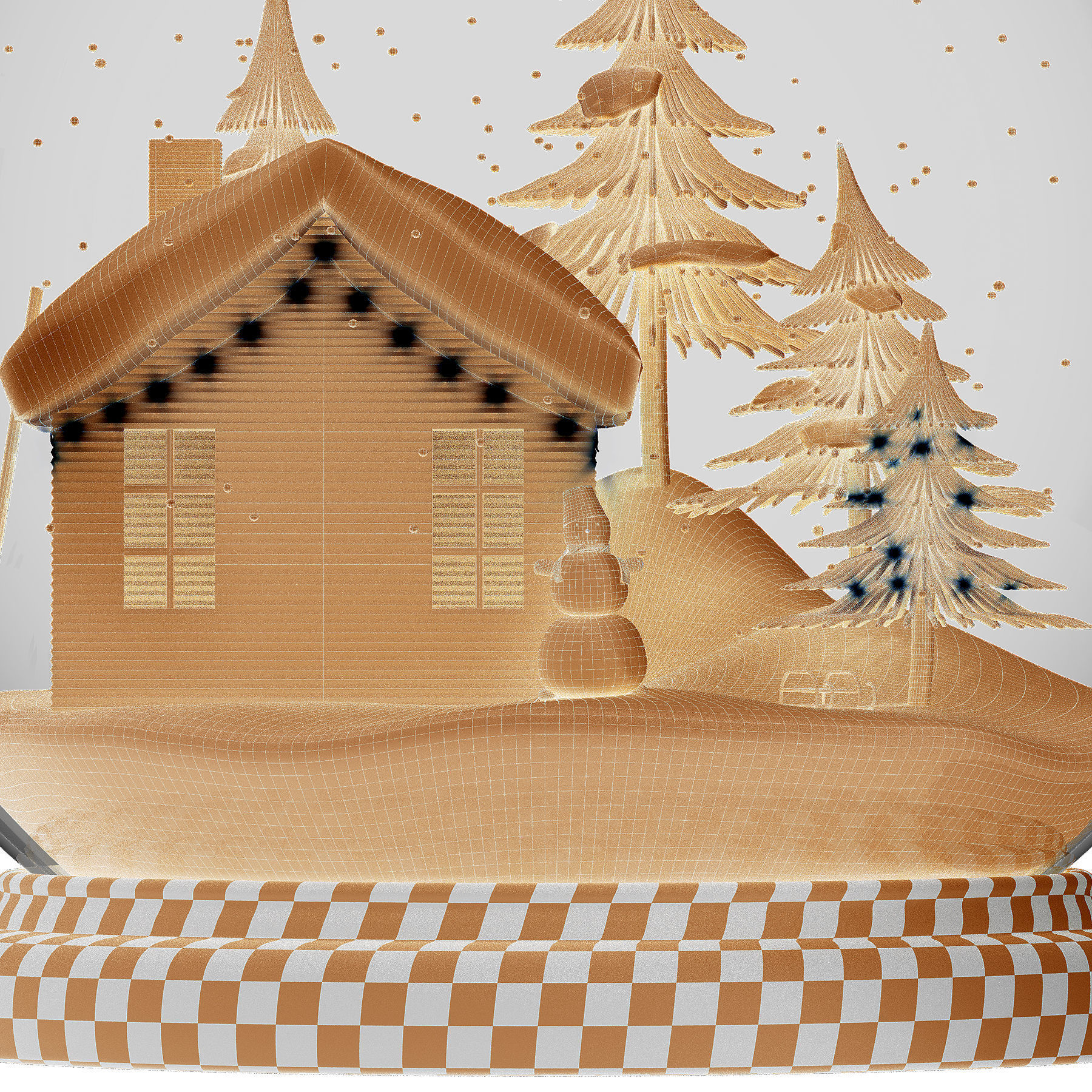 Snow globe 3D model_10