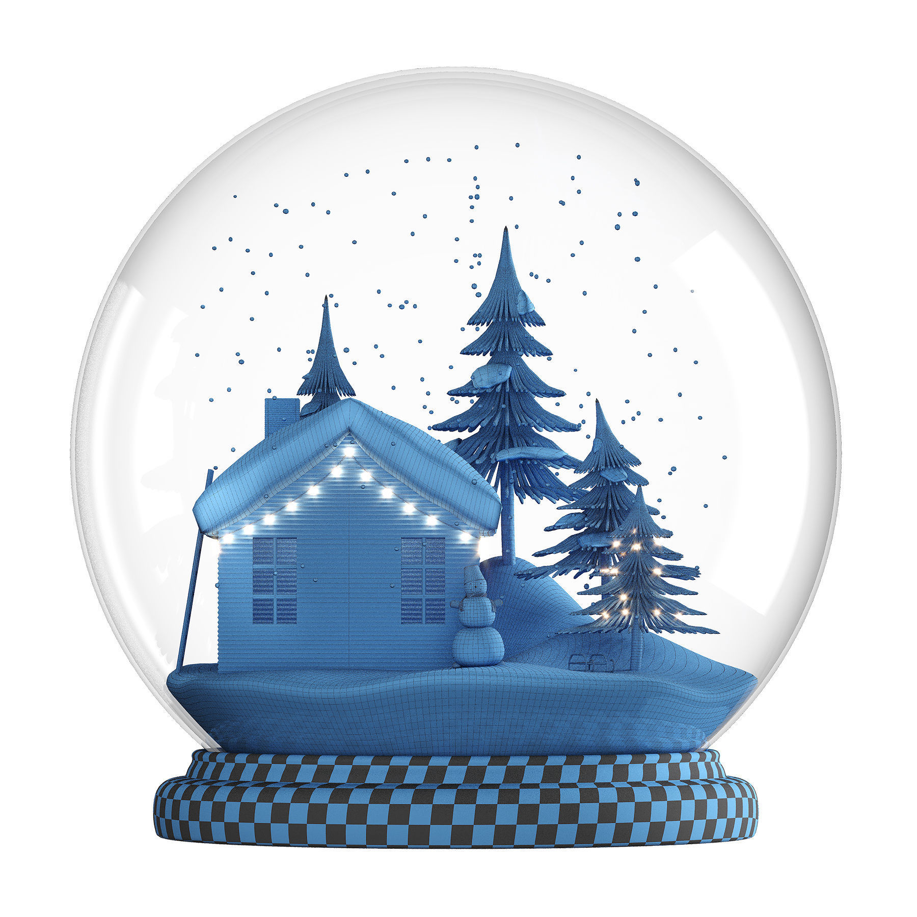 Snow globe 3D model_3