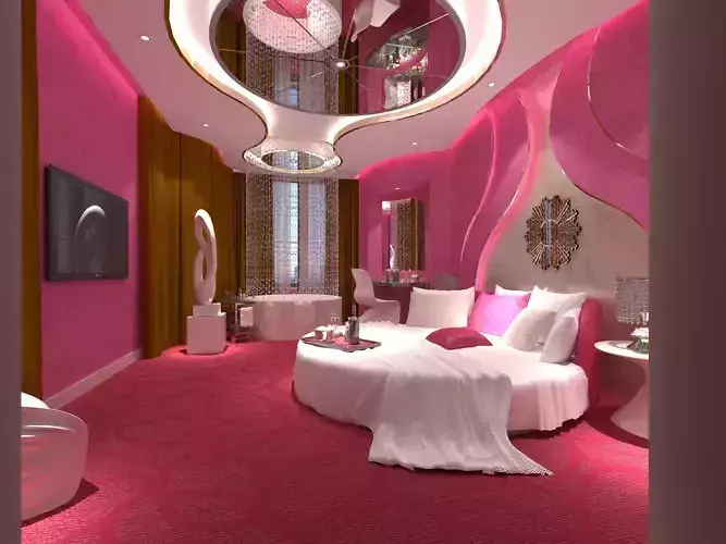 Love Hotel 3D interior design