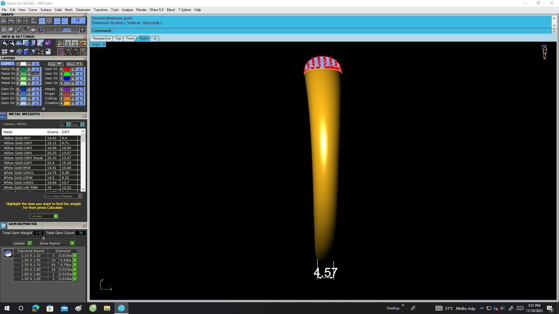 A7467 Luxury Korean Style Diamond Women Bangle Bracelets 3D print model_7