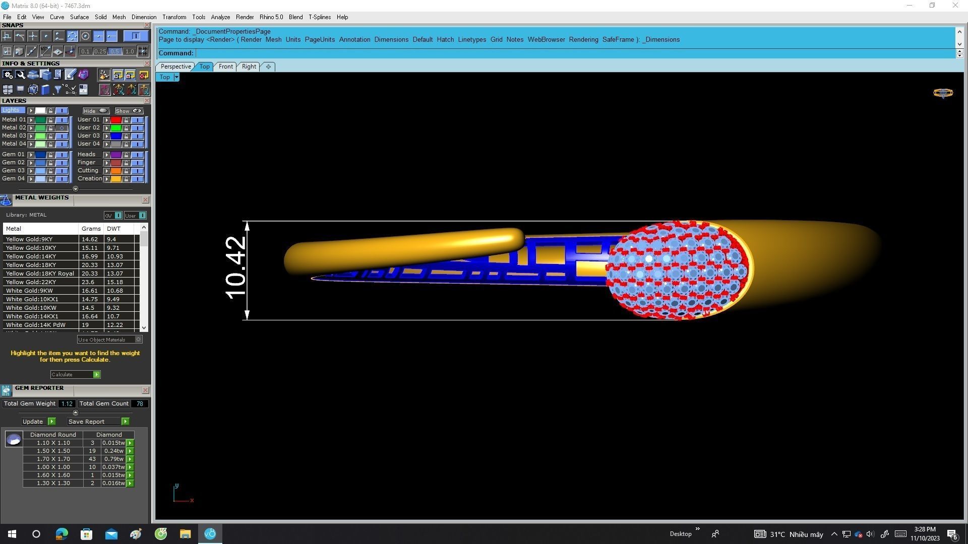 A7467 Luxury Korean Style Diamond Women Bangle Bracelets 3D print model_5