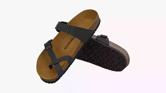 Birkenstock Mayari Black Patent 3D model