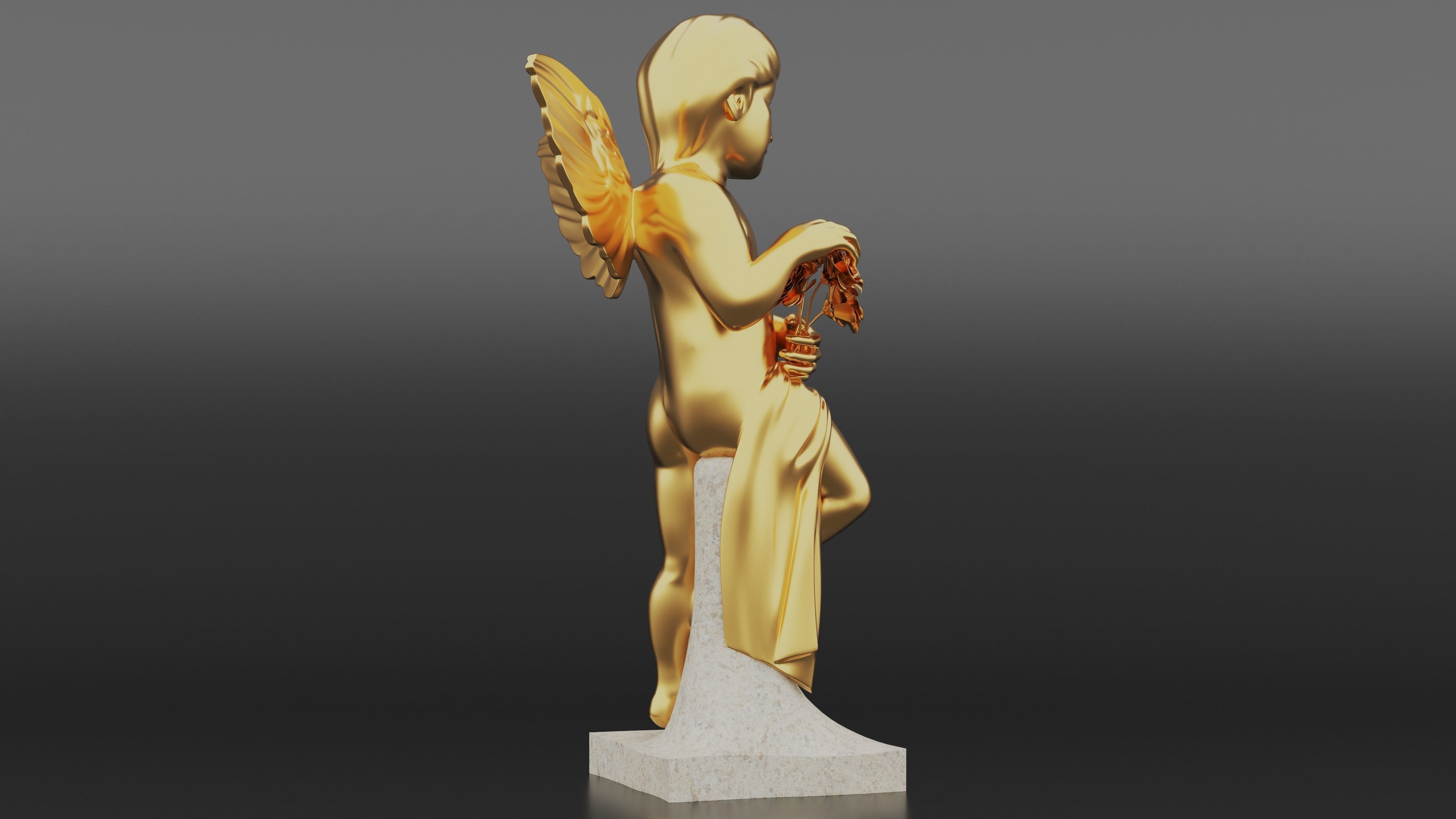Cherub 4K 3D model_7