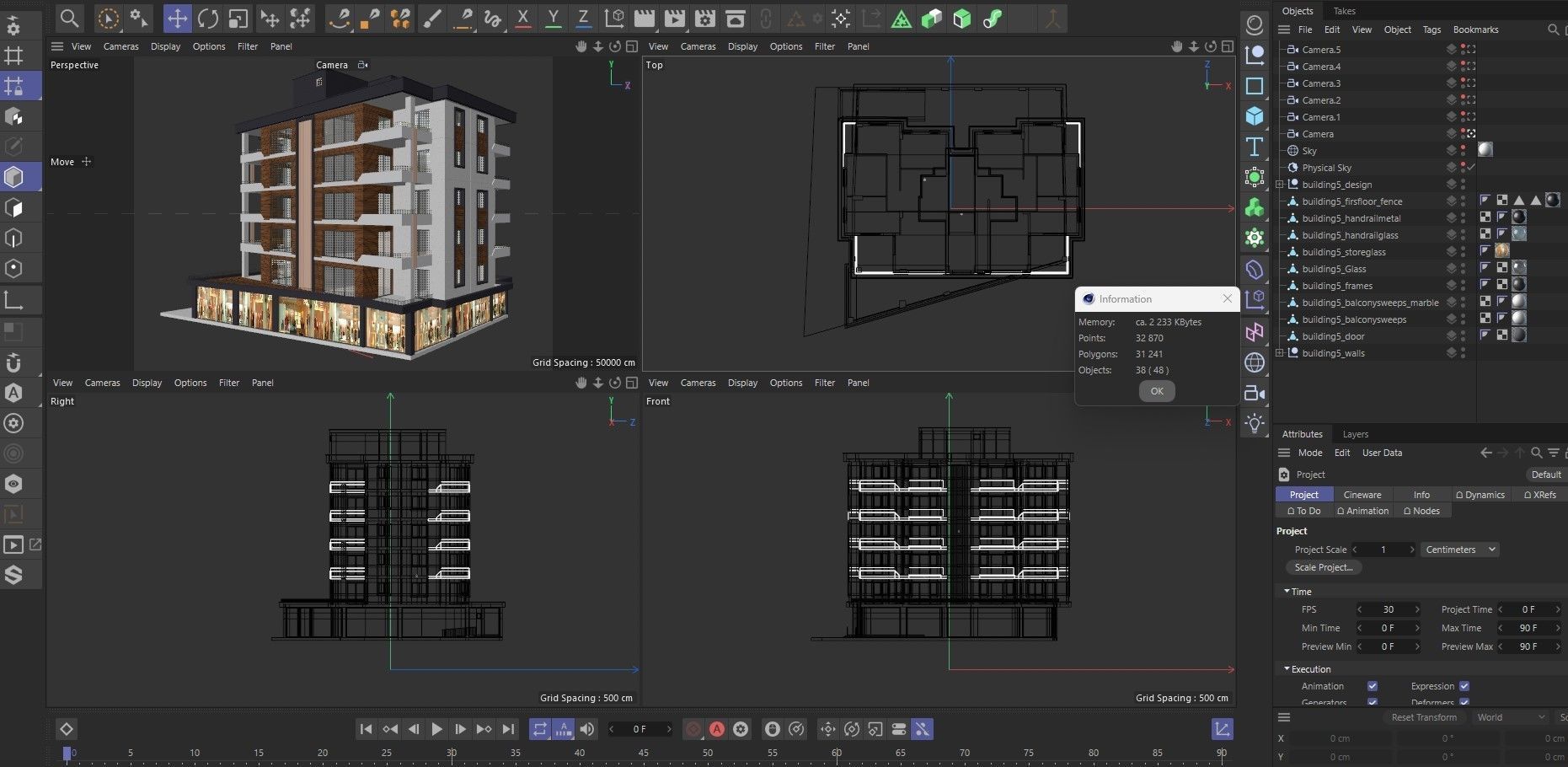 Residential Apartment Building 5 3D model_12