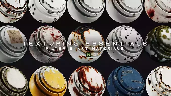 Texturing Essentials Filter Smart Materials vol 02 Low-poly 3D model