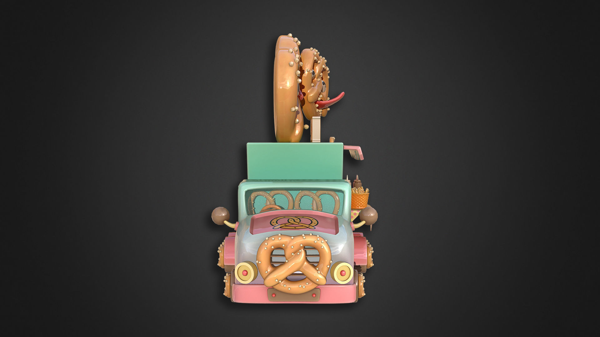 Asset - Cartoons - Food Truck Cart Collection _35