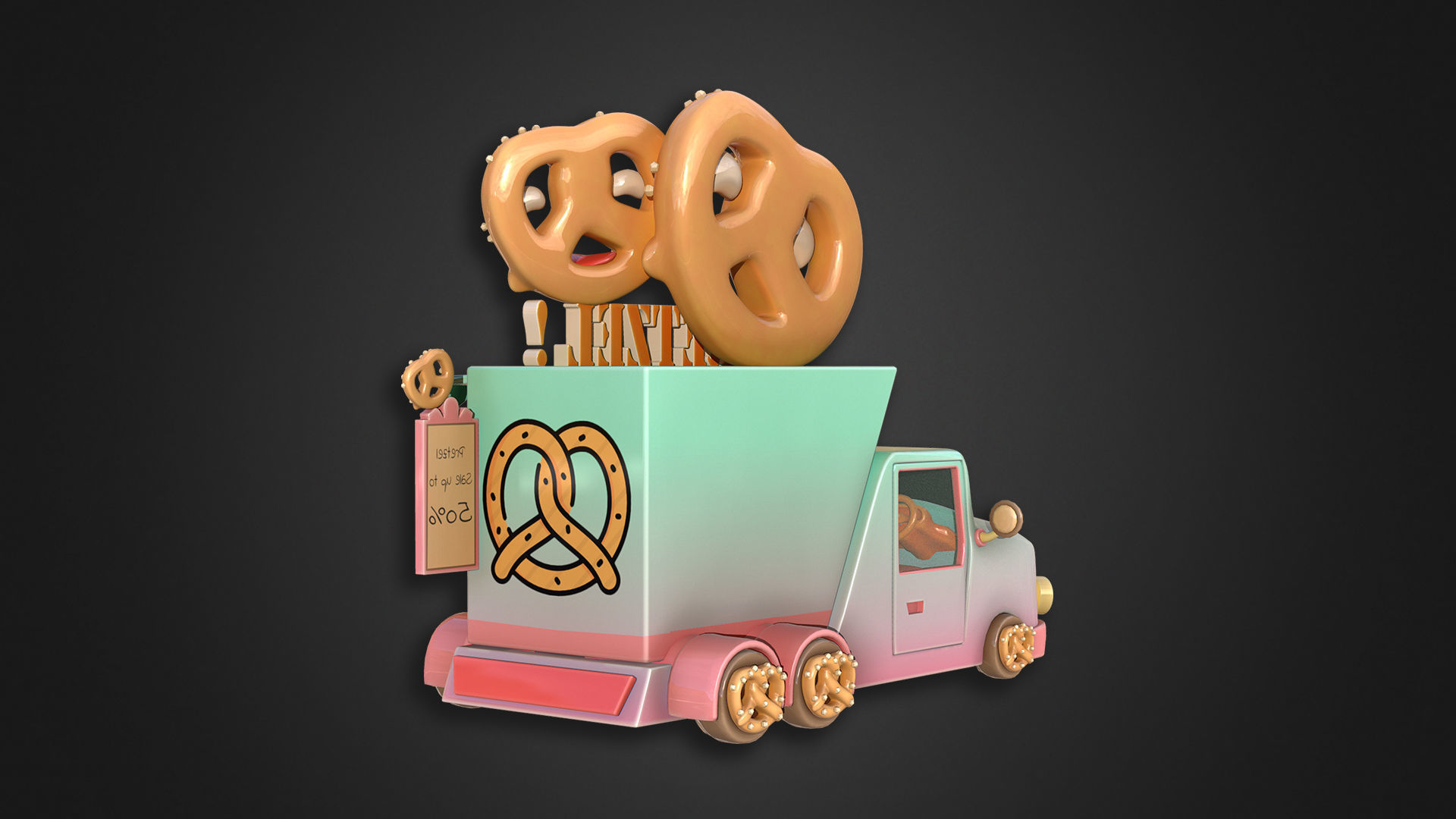 Asset - Cartoons - Food Truck Cart Collection _41