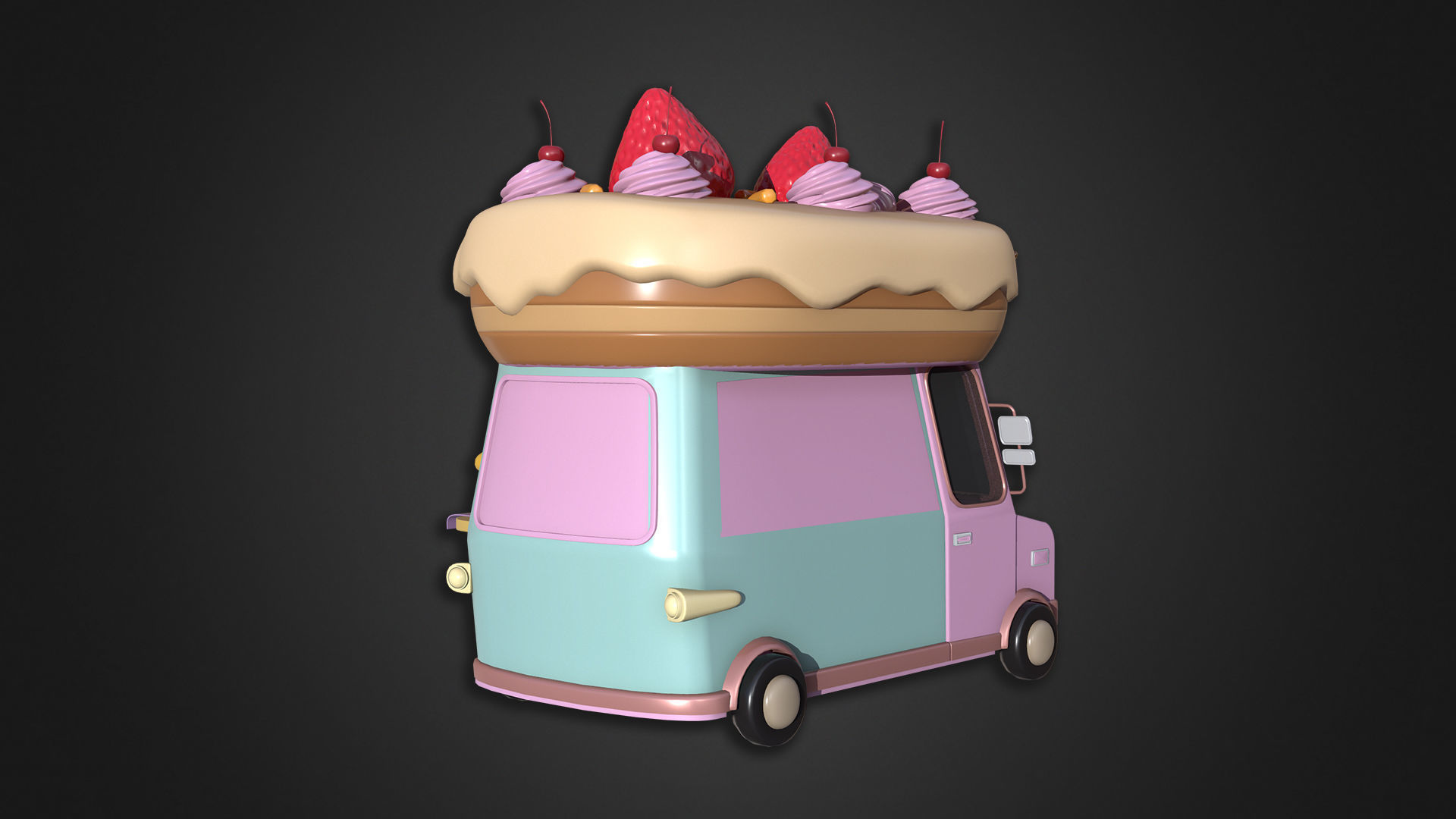Asset - Cartoons - Food Truck Cart Collection _59