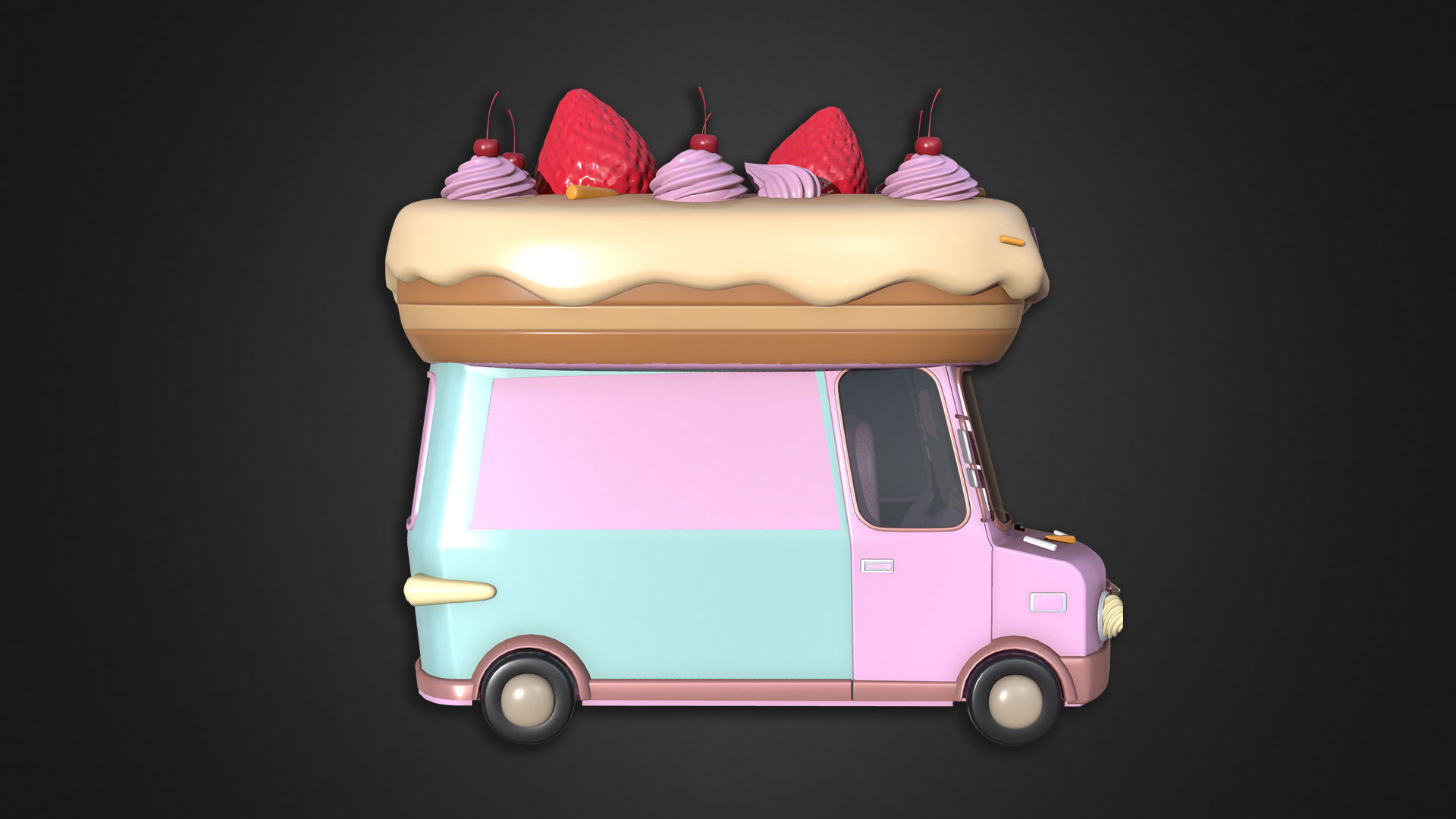 Asset - Cartoons - Food Truck Cart Collection _60