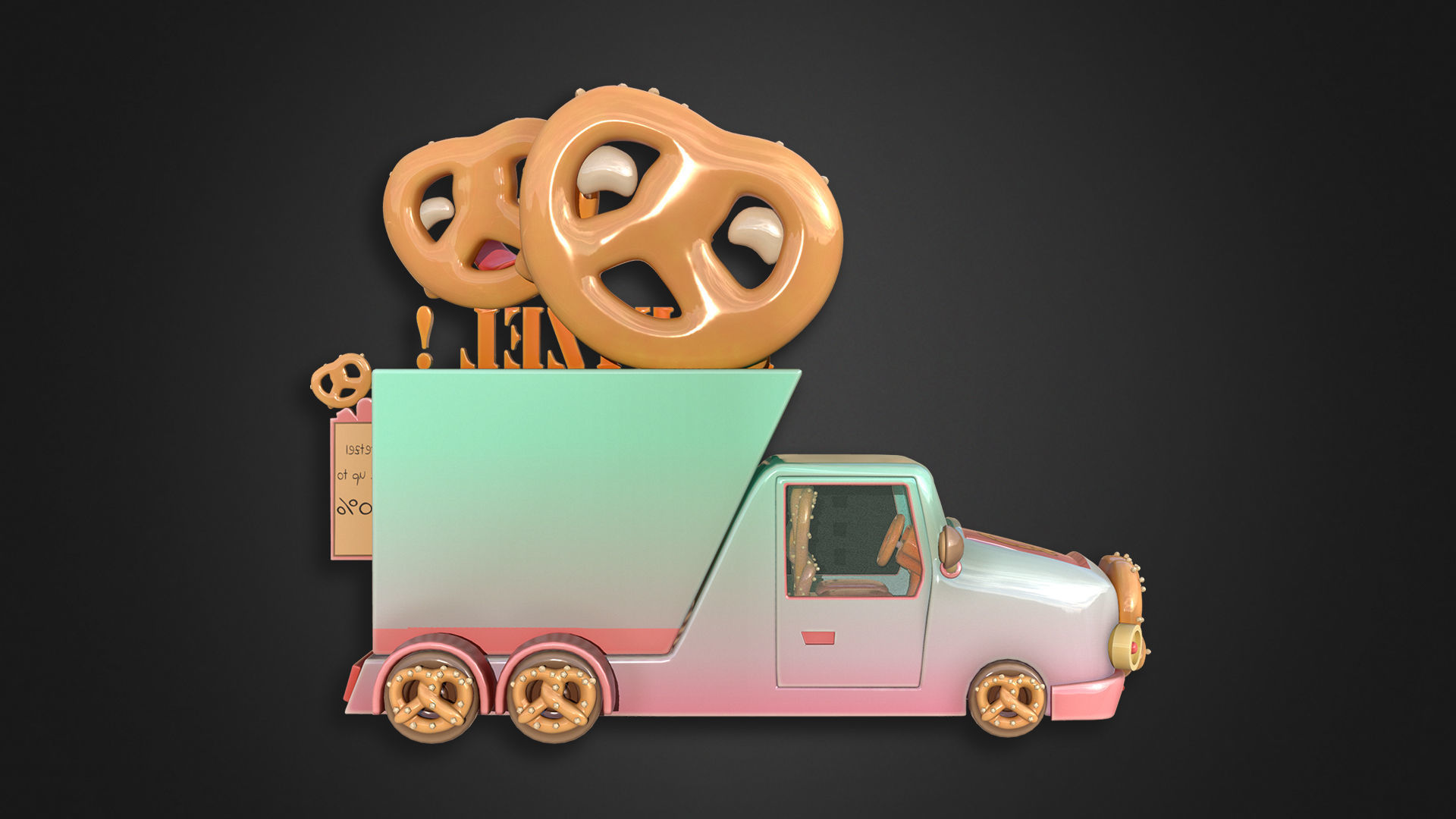 Asset - Cartoons - Food Truck Cart Collection _38