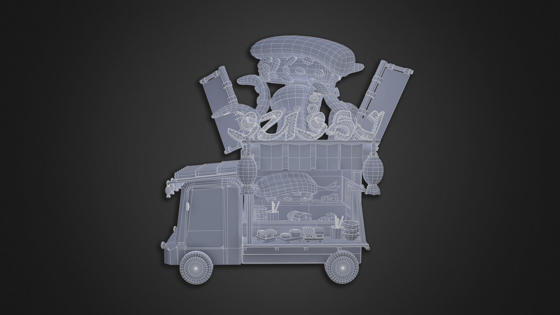 Asset - Cartoons - Food Truck Cart Collection _20