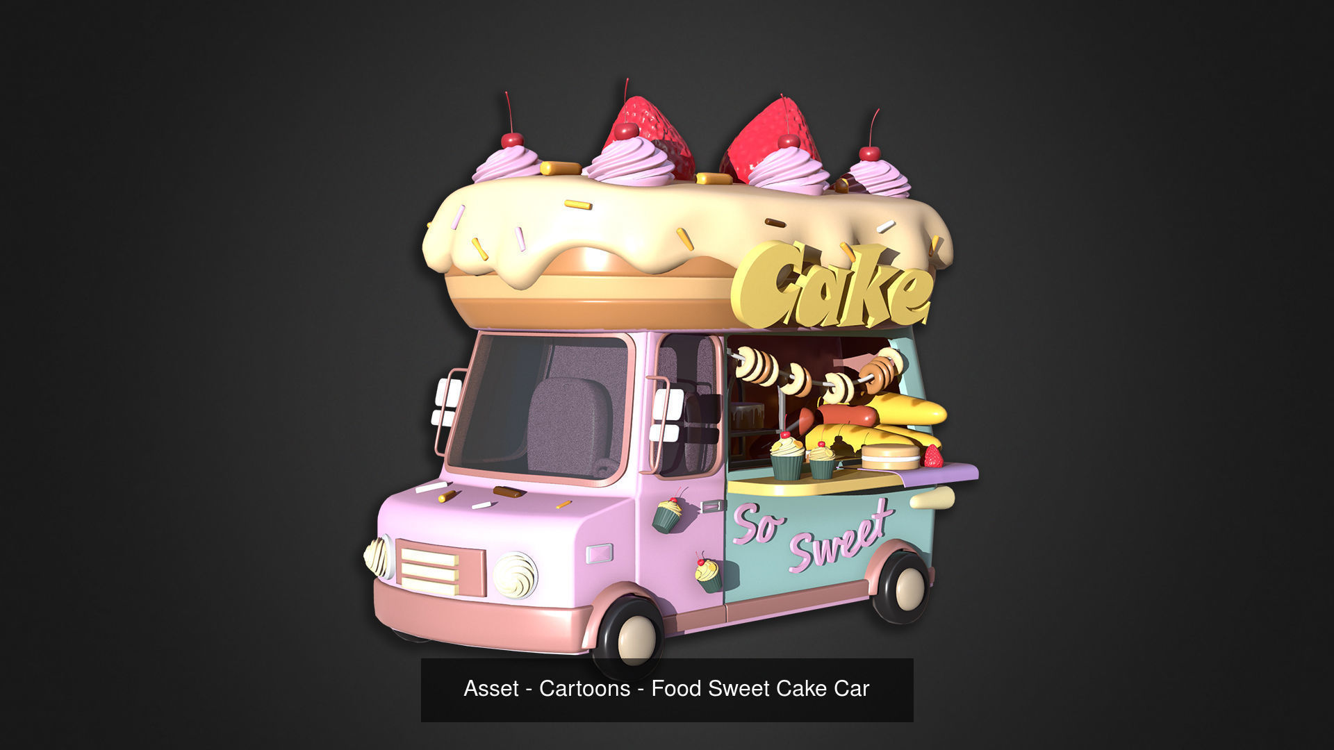 Asset - Cartoons - Food Truck Cart Collection _10