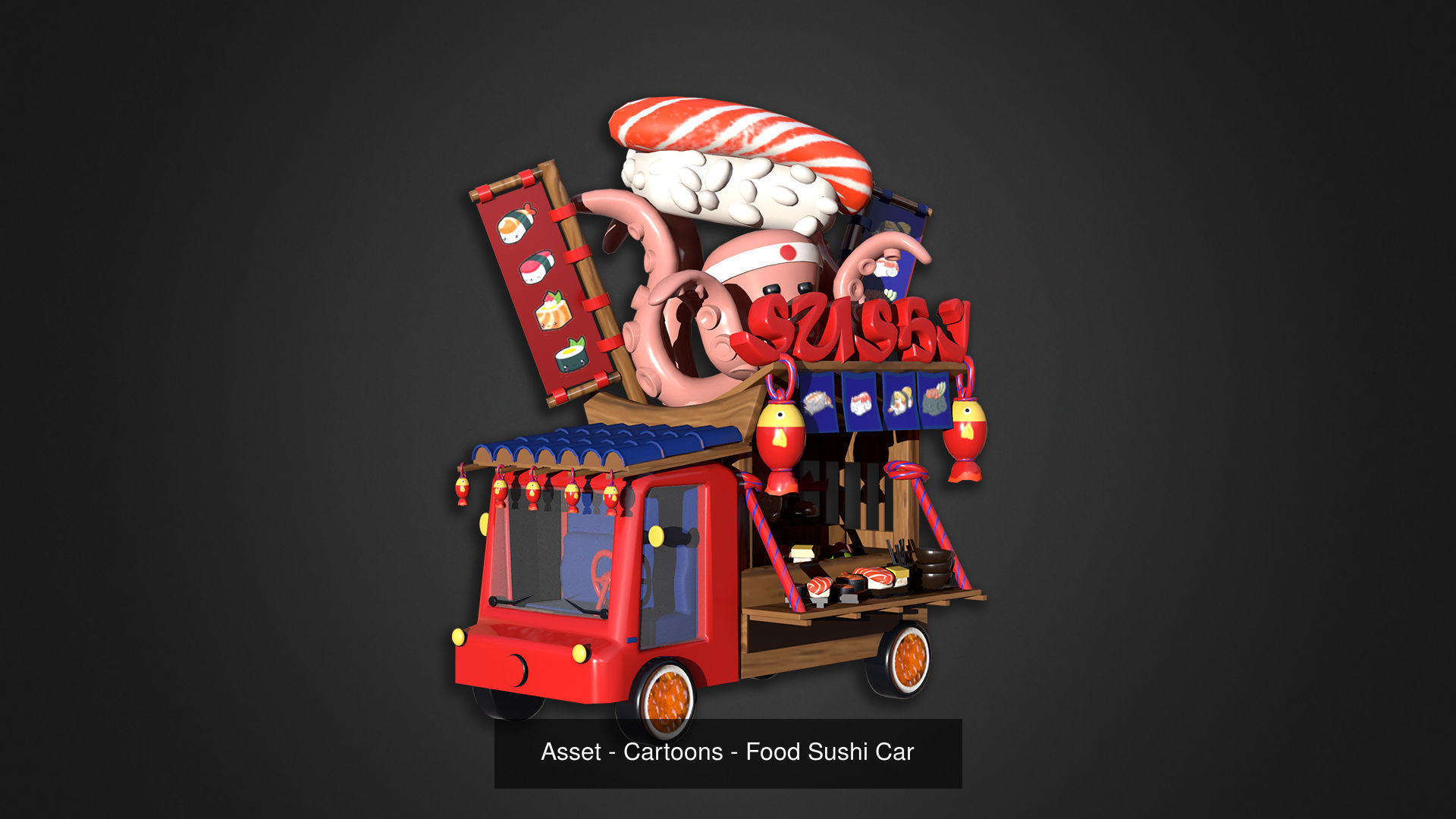 Asset - Cartoons - Food Truck Cart Collection _6
