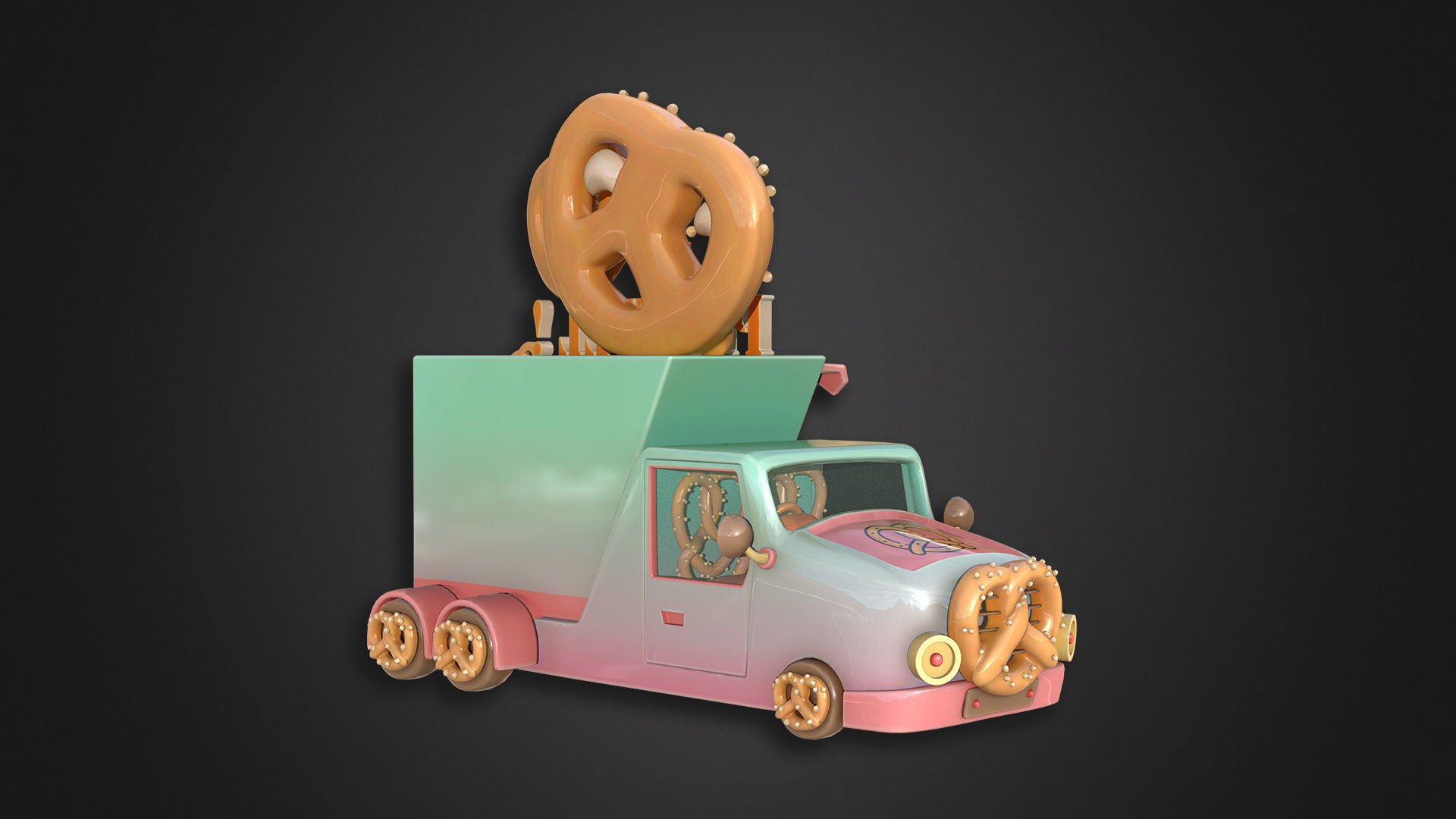 Asset - Cartoons - Food Truck Cart Collection _40