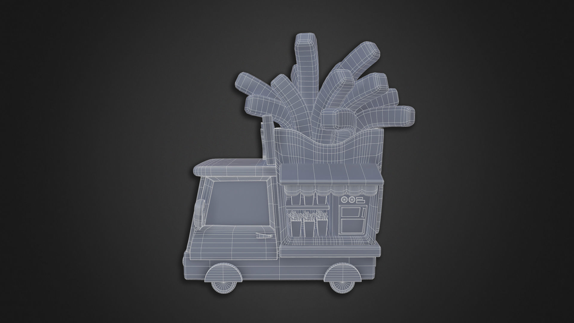 Asset - Cartoons - Food Truck Cart Collection _52
