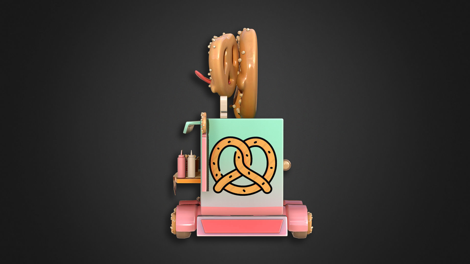 Asset - Cartoons - Food Truck Cart Collection _43