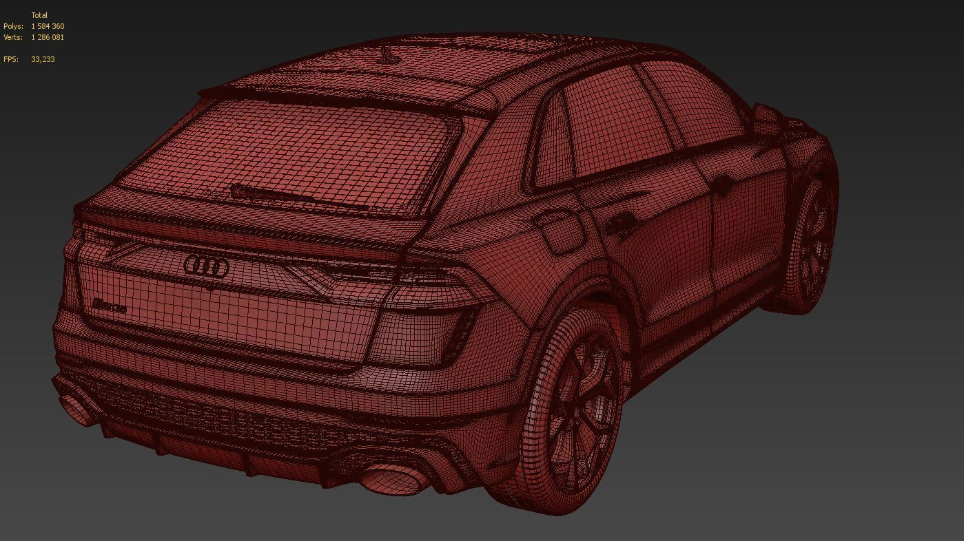 Audi RS Q8 2020 High Detailed 3D Model  3D model_19
