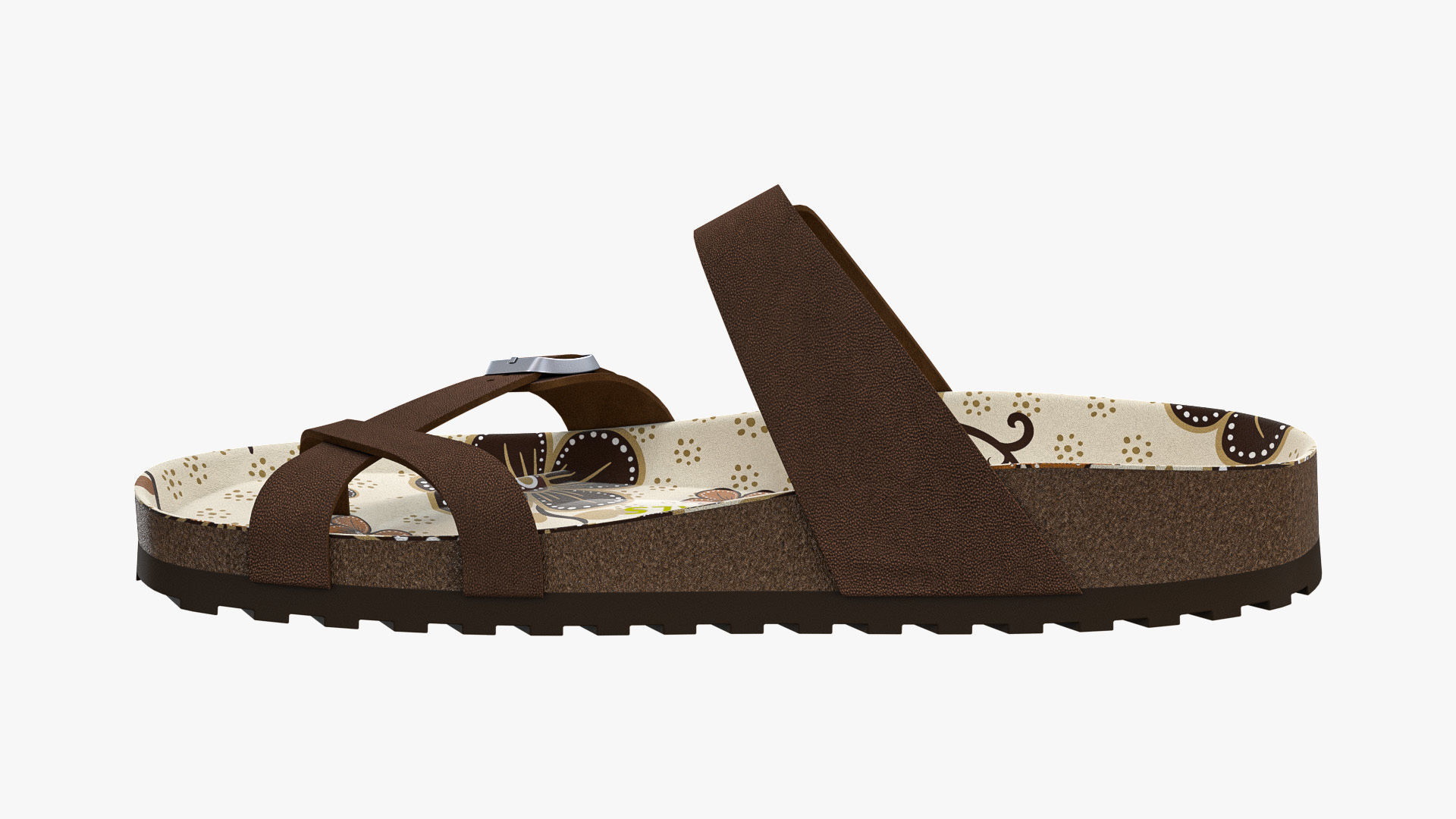 Triple-Strap Sandals Pattern 3D model_7