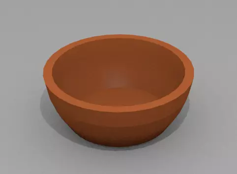 Flowerpot clay pot Free 3D model_0